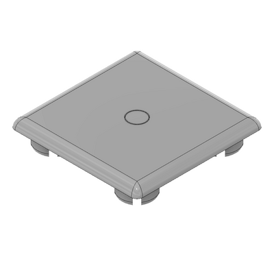 60-010-0 MODULAR SOLUTIONS POLYAMIDE END CAP<br>45MM X 45MM GRAY